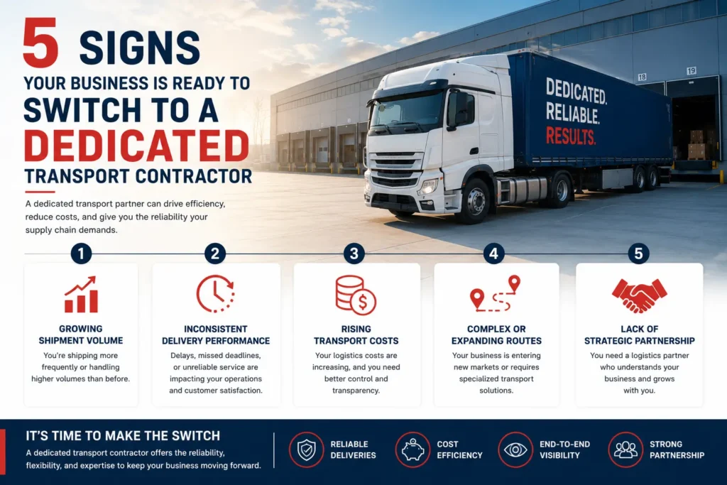 5 Signs Your Business is Ready to Switch to a Dedicated Transport Contractor